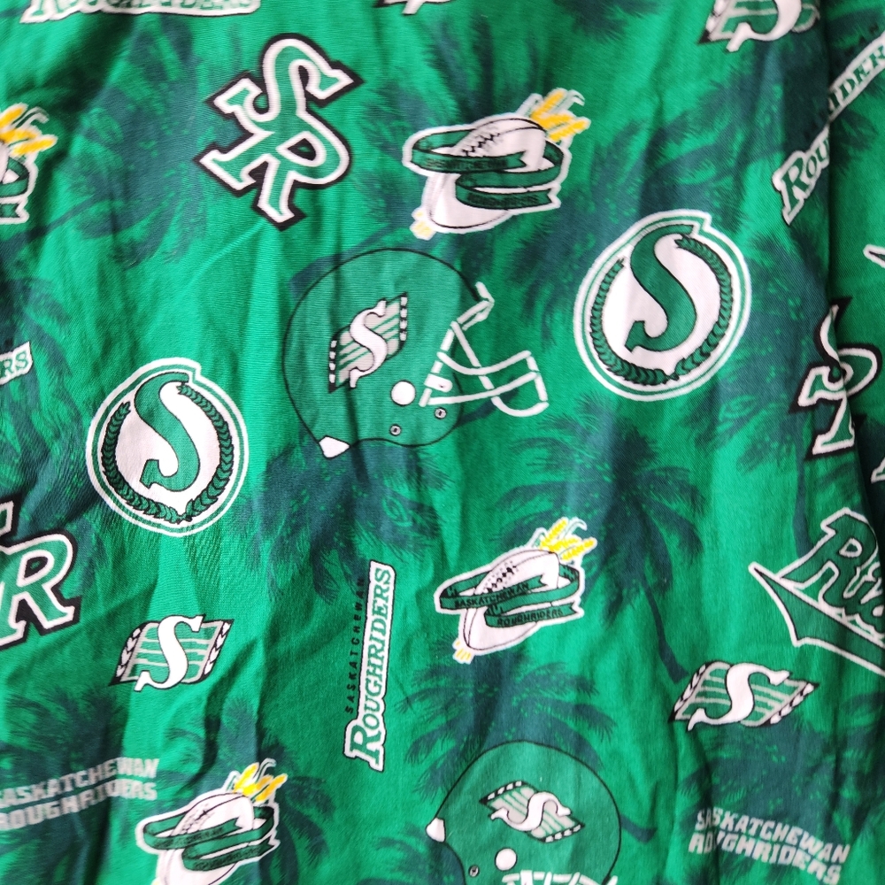 Saskatchewan Roughriders Button Up Shirt CFL Football Youth XL - Picture 8 of 8